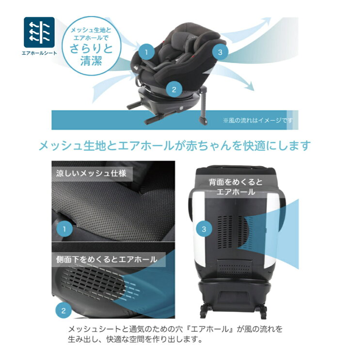 楽天市場】カトージ Joie ジョイ― チャイルドシート アイ・アーク 360 