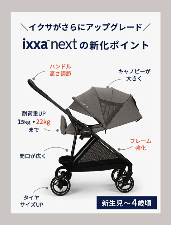 楽天市場】nuna ヌナ ベビーカー イクサ ネクスト ixxa next リベ 