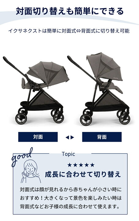 楽天市場】nuna ヌナ ベビーカー イクサ ネクスト ixxa next リベ 