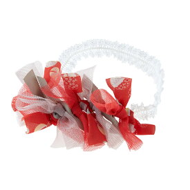 【正規品】 【安心の日本製】 lien de famille リヤンドファミーユ 和装リボンカチューム TEMARI-てまり- 赤ちゃん ベビー ヘアバンド レース ヘアターバン リボン ヘアアクセサリー