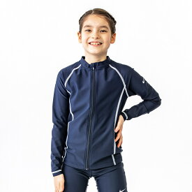 ＼全商品14倍！／メール便対応 ナイキ NIKE スクール ロングスリーブ ラッシュガードジップアップ GIRLS ホワイト シロ 160cm SS23 F Z UV 水着 スクール水着 女子 あす楽対応