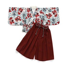 ＼全商品12倍以上！／SERAPH セラフ お気軽おめかし袴セット エンジ 100cm 女の子 お節句 お食い初め フォーマル F.Oインターナショナル エフオー 子供 キッズ おしゃれ 送料無料