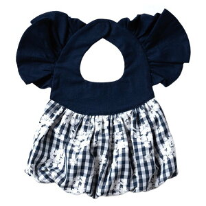 oYj ̎q X^C ybsOz niva j@ ̎q X^C Flower Motif Plaid Bib t[`[tvChru lCr[ HGv 悾ꂩ 킢