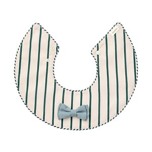 【専用ラッピング無料】名入れ刺繍対応 マールマール スタイ ドルチェ グリーンストライプ MARLMARL dolce green stripe ビブ よだれかけ 出産祝い かわいい おしゃれ 女の子 男の子 360度 襟 赤ちゃ