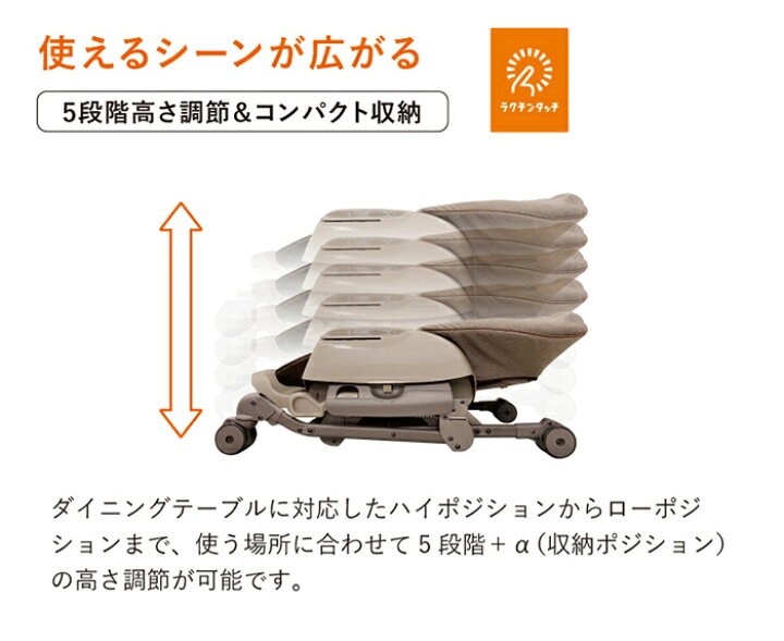 楽天市場】コンビ ネムリラ AUTO SWING LM ミントグレー スウィング  