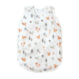 ＼全商品12倍以上！／Hoppetta ホッペッタ bambooスリーパー ベビーサイズ リス 赤ちゃん ベビー スリーパー 通気性 吸水性 ガーゼ あせも対策 夏 一年中 通年 肌ざわり スナップボタン ガーゼ 新生児 薄手 おくるみ 出産祝い 出産準備 プレゼント