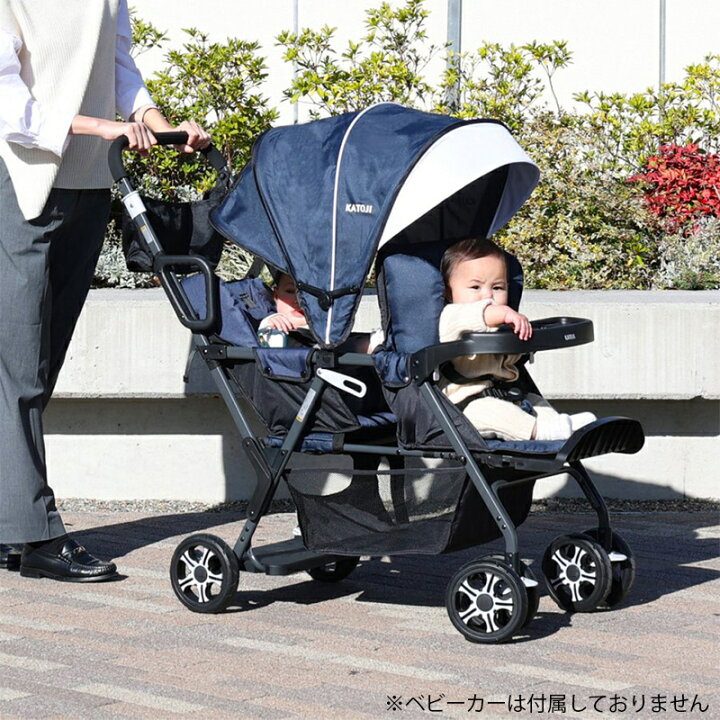 楽天市場】【日本正規販売店】 カトージ ベビーカー 二人でゴー 専用 