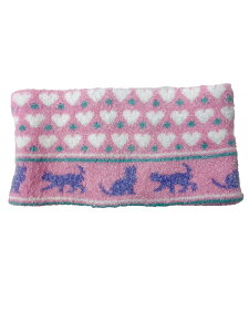 【メール便対応】 ユアーズアーミーワールド ネックウォーマー ねこ ピンク Orangebonbon オレンジボンボン 日本製 キッズ ジュニア 女の子 子供 かわいい マシュマロニット