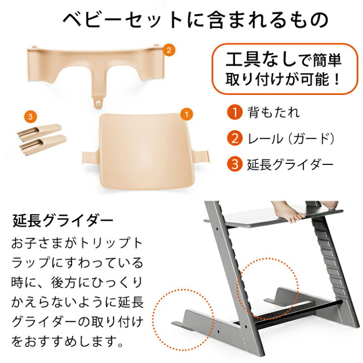 楽天市場】【正規品】 ストッケ トリップトラップ ベビーセット 
