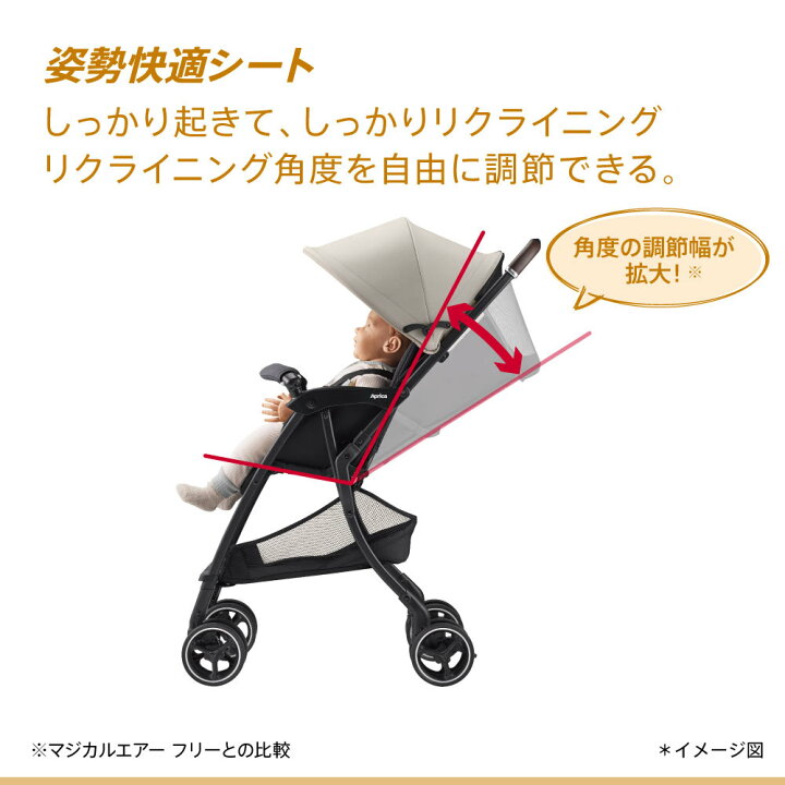 楽天市場】【メーカー保証3年】 アップリカ ベビーカー マジカルエアー 
