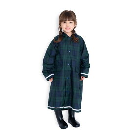 レインコート ブラックウォッチ 140cm ランドセル対応 キッズ 子供 レイングッズ 雨具 入園 入学準備 カッパ 女の子 男の子 反射 シンプル おしゃれ 小学生 撥水 ユアーズアーミーワールド