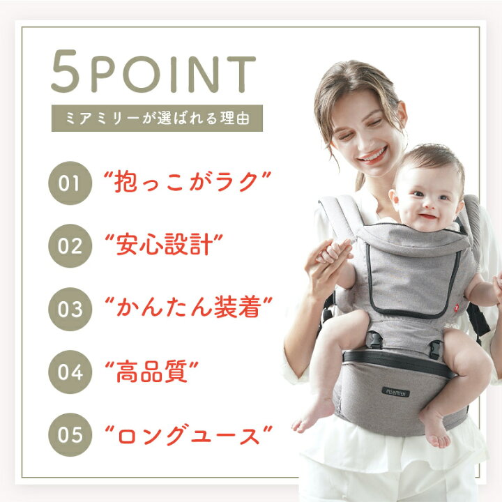 楽天市場】ヒップシート 抱っこ紐 キャリア 【正規品】【日本モデル 