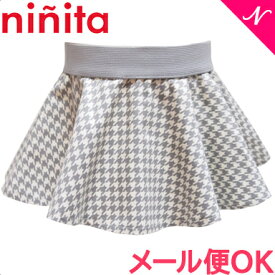 ニニータ ninita サークルスカート 千鳥柄 グレー Circleスカート little baby スカート ベビー服 あす楽対応