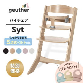 Geuther ハイチェア Syt カトージ katoji ゴイター ジット KATOJI ベビーチェア ベビーガード付き 選べるオプション 送料無料 木製ハイチェア 1年保証 キッズチェア ダイニングチェア お食事チェア 子供椅子 椅子 イス 子ども 送料無料