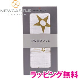 【正規品】【ラッピング無料】 ニューキャッスルクラシックス NEWCASTLE CLASSICS コットンスワドル シングル Stars & stripes おくるみ クリスマス プレゼント ラッピング対応