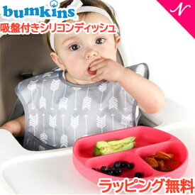 ＼全商品11倍！／ひっくり返らない ベビー食器 【ラッピング のし無料】 バンキンス Bumkins 吸盤付き シリコンディッシュ 離乳食 ベビー 食器 ランチプレート