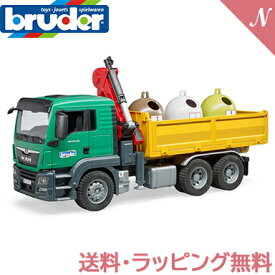 ＼全商品12倍+400円クーポン！／【送料無料】【のし・ラッピング無料】 bruder ブルーダー MAN クレーン＆リサイクルBOX ボトル付き あす楽対応