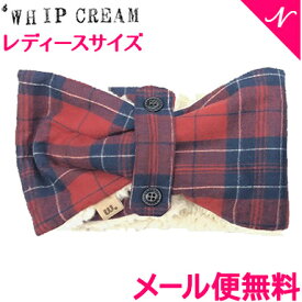 ＼全商品12倍+400円クーポン！／Whip Cream ホイップクリーム チェックマフラー レッド レディースフリー こども用マフラー 親子コーデ あす楽対応