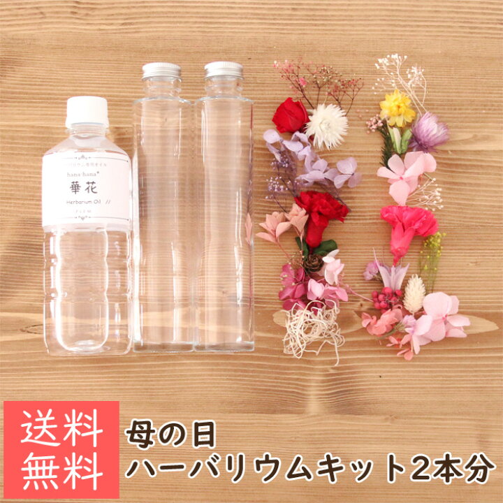 楽天市場 母の日 ハーバリウムキット 2本分 花 母の日プレゼント ハーバリウム 植物標本 カーネーション ギフト 赤 ピンク おしゃれ オリジナル 手作り キット 送料無料 ハーバリウム花材店 Natural Moco