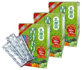 青汁ゼリーα 540g (15g×36包) 3箱セット 乳酸菌 プラセンタ コラーゲン 砂糖不使用