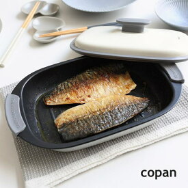 レンジグリル レクタングル copan レンジグリルパン シービージャパン 電子レンジ チンするだけ 時短調理 炒める 茹でる 焼く 煮る 蒸す 炊く 食洗機可能 料理が楽しめる レシピ付き 簡単 便利 重宝 軽量 肉 魚 焼き目が付く