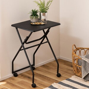 ܂肽 ȈՃe[u 50×s40×70cm LX^[t ړ p\Re[u Ƒ fBXvC tH[fBOe[u  Vv ubN zCg