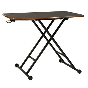 昇降テーブル 90cm 小さめ コンパクト 高さ調節 鏡面 リフティングテーブル リビングテーブル センターテーブル パソコンデスク pcデスク レトロ ミッドセンチュリー ヴィンテージ 在宅ワー