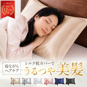 【本日23:59まで! 全品10%OFFクーポン配布中!!】シルク 枕カバー 洗濯機可 19匁 35×50 43×63c