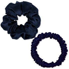 シルク シュシュ ヘアゴム 2本セット シルク ヘアゴム シュシュ シルク シルク ゴム 髪ゴム 跡がつかない SEAWIND