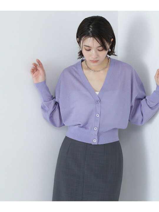 楽天市場】【SALE／50%OFF】クロップドシアーカーディガン NATURAL 