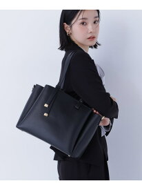 ドロップリボントートバッグ NATURAL BEAUTY BASIC ナチュラルビューティベーシック バッグ トートバッグ ブラック ホワイト【送料無料】[Rakuten Fashion]