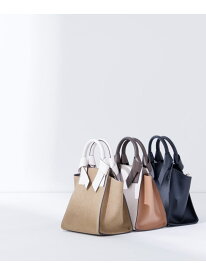 リボンハンドルトートバッグ NATURAL BEAUTY BASIC ナチュラルビューティベーシック バッグ トートバッグ ブラック ベージュ【送料無料】[Rakuten Fashion]