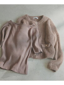 【SALE／30%OFF】"ふわ&リブ"アンサンブルニット NATURAL BEAUTY BASIC ナチュラルビューティベーシック トップス カーディガン ブラウン ベージュ イエロー【RBA_E】【送料無料】[Rakuten Fashion]