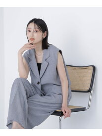 クロップドジレセットアップ NATURAL BEAUTY BASIC ナチュラルビューティベーシック ワンピース・ドレス ワンピース ベージュ グレー ブラウン【送料無料】[Rakuten Fashion]
