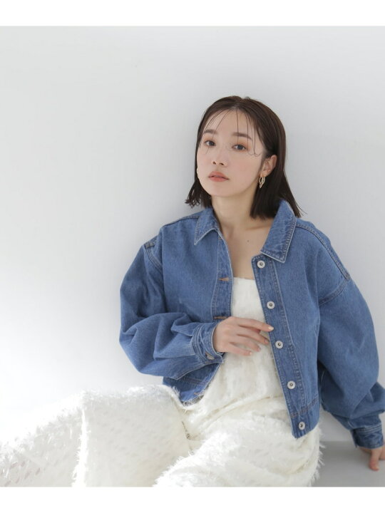 楽天市場】クロップドデニムジャケット NATURAL BEAUTY BASIC 
