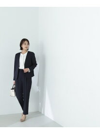 ドビーツイル SETUP テーパードパンツ NATURAL BEAUTY BASIC ナチュラルビューティベーシック パンツ その他のパンツ ネイビー ベージュ【送料無料】[Rakuten Fashion]