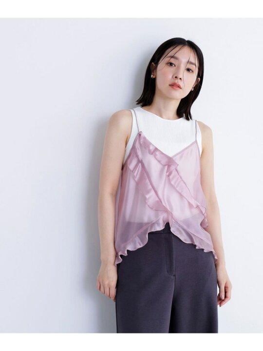 楽天市場】【SALE／30%OFF】シアーフリルキャミソール* NATURAL BEAUTY 