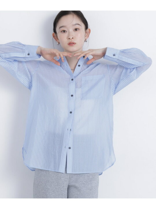 楽天市場】【SALE／10%OFF】＜N.＞シアーストライプシャツ NATURAL 