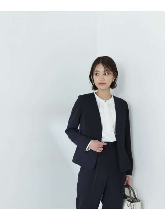 楽天市場】【SALE／10%OFF】ドビーツイル SETUP ノーカラージャケット 