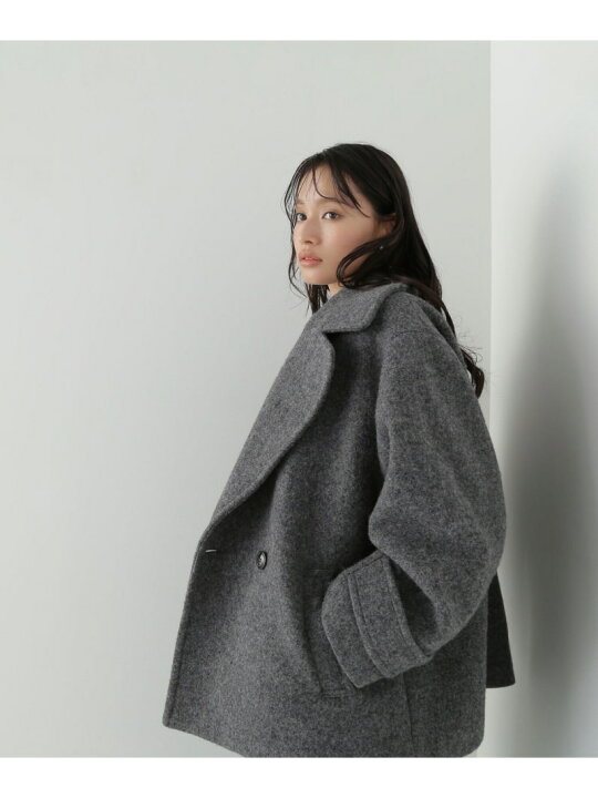 楽天市場】ウーリーフォルムハーフコート NATURAL BEAUTY BASIC 