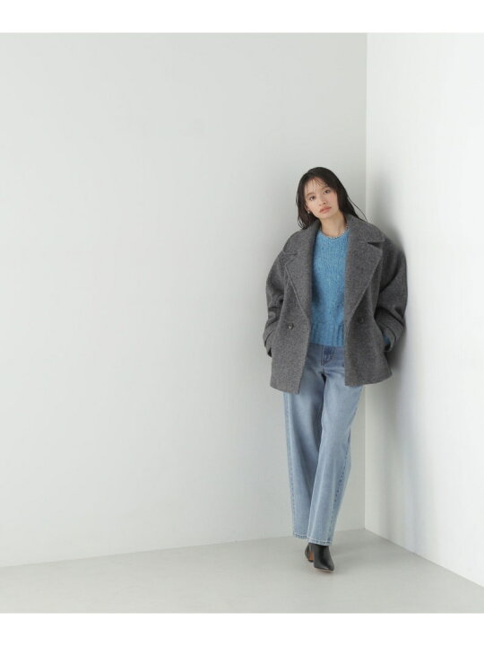 楽天市場】ウーリーフォルムハーフコート NATURAL BEAUTY BASIC 