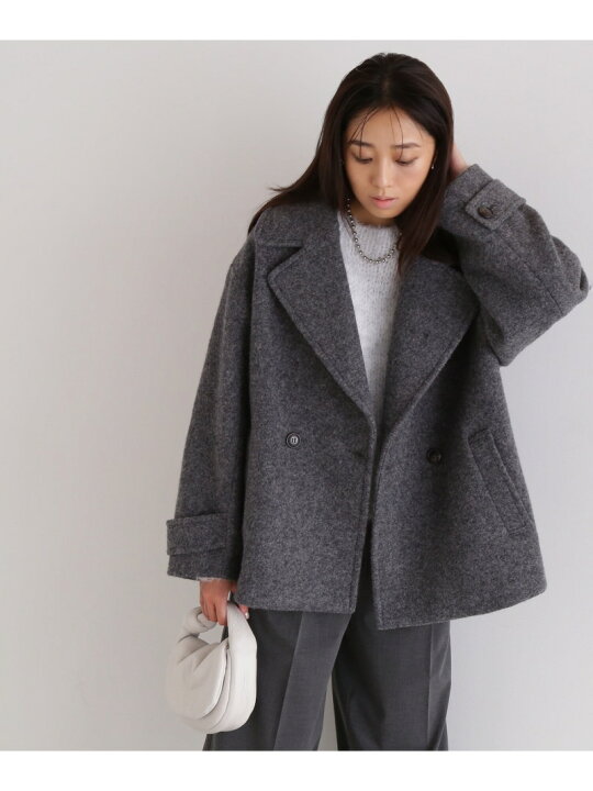 楽天市場】ウーリーフォルムハーフコート NATURAL BEAUTY BASIC 