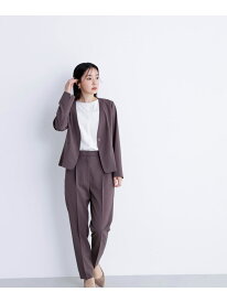 サマードライタッチ SETUP テーパード NATURAL BEAUTY BASIC ナチュラルビューティベーシック パンツ その他のパンツ ブラウン グレー【送料無料】[Rakuten Fashion]