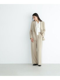 シャークスキンSETUPシリーズ ワイドパンツ 24SS NATURAL BEAUTY BASIC ナチュラルビューティベーシック パンツ その他のパンツ ベージュ ネイビー【送料無料】[Rakuten Fashion]