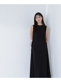 サイドギャザーカットソーワンピース NATURAL BEAUTY BASIC ナチュラルビューティベーシック スーツ・フォーマル セットアップスーツ レッド ブラック ブラウン【送料無料】[Rakuten Fashion]