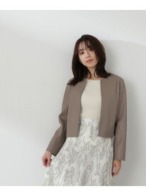 フェイクレザーブルゾン 24SS NATURAL BEAUTY BASIC ナチュラルビューティベーシック ジャケット・アウター ブルゾン・ジャンパー ブラウン ベージュ【送料無料】[Rakuten Fashion]