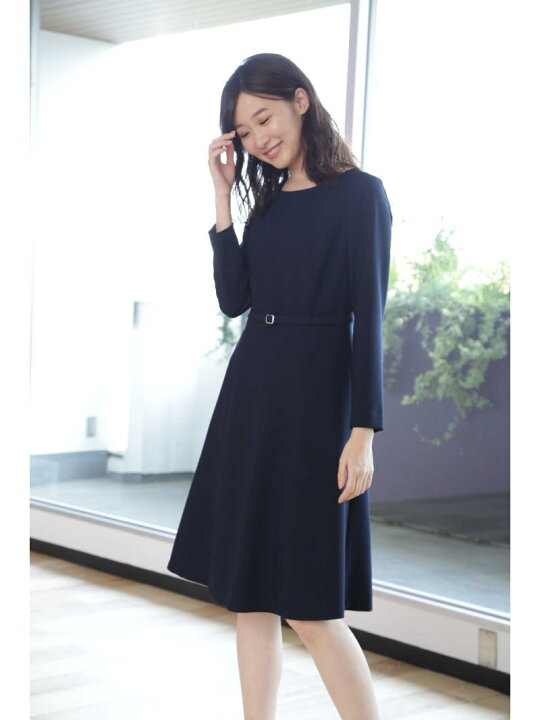 楽天市場 Sale 70 Off ジョーゼットフィット フレアワンピース Natural Beauty Basic ナチュラルビューティベーシック ワンピース ワンピースその他 ネイビー ベージュ Rba E Rakuten Fashion Natural Beauty Basic