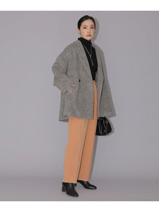 楽天市場】【SALE／50%OFF】グレンチェックボンディングハーフコート  