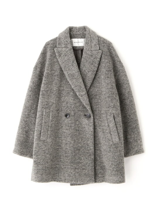 楽天市場】【SALE／50%OFF】グレンチェックボンディングハーフコート  