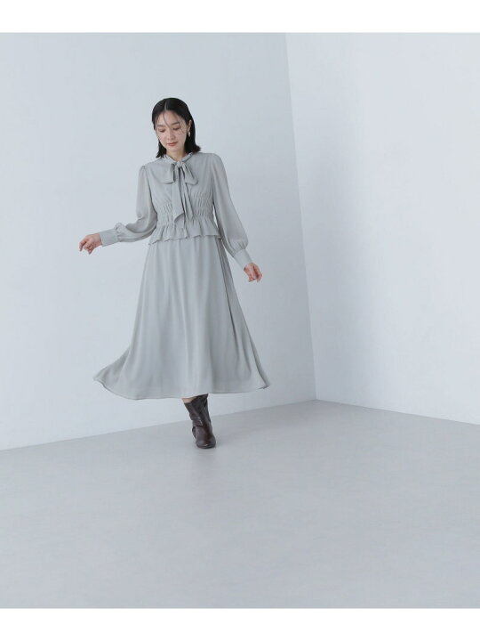 楽天市場】【SALE／50%OFF】リボンタイ楊柳ワンピース NATURAL BEAUTY  